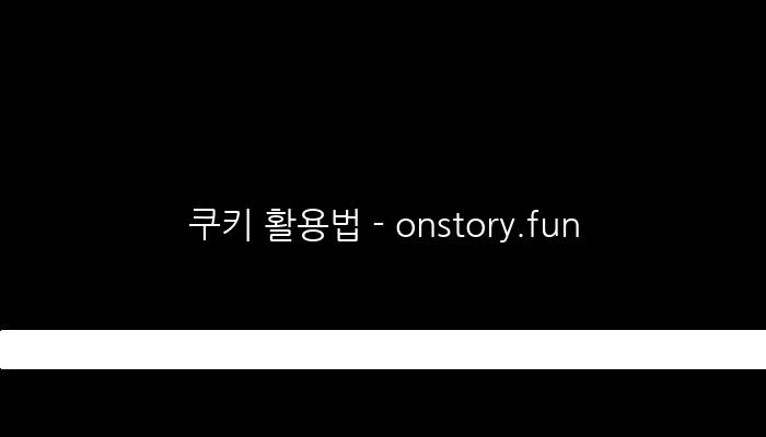 쿠키 활용법 - onstory.fun